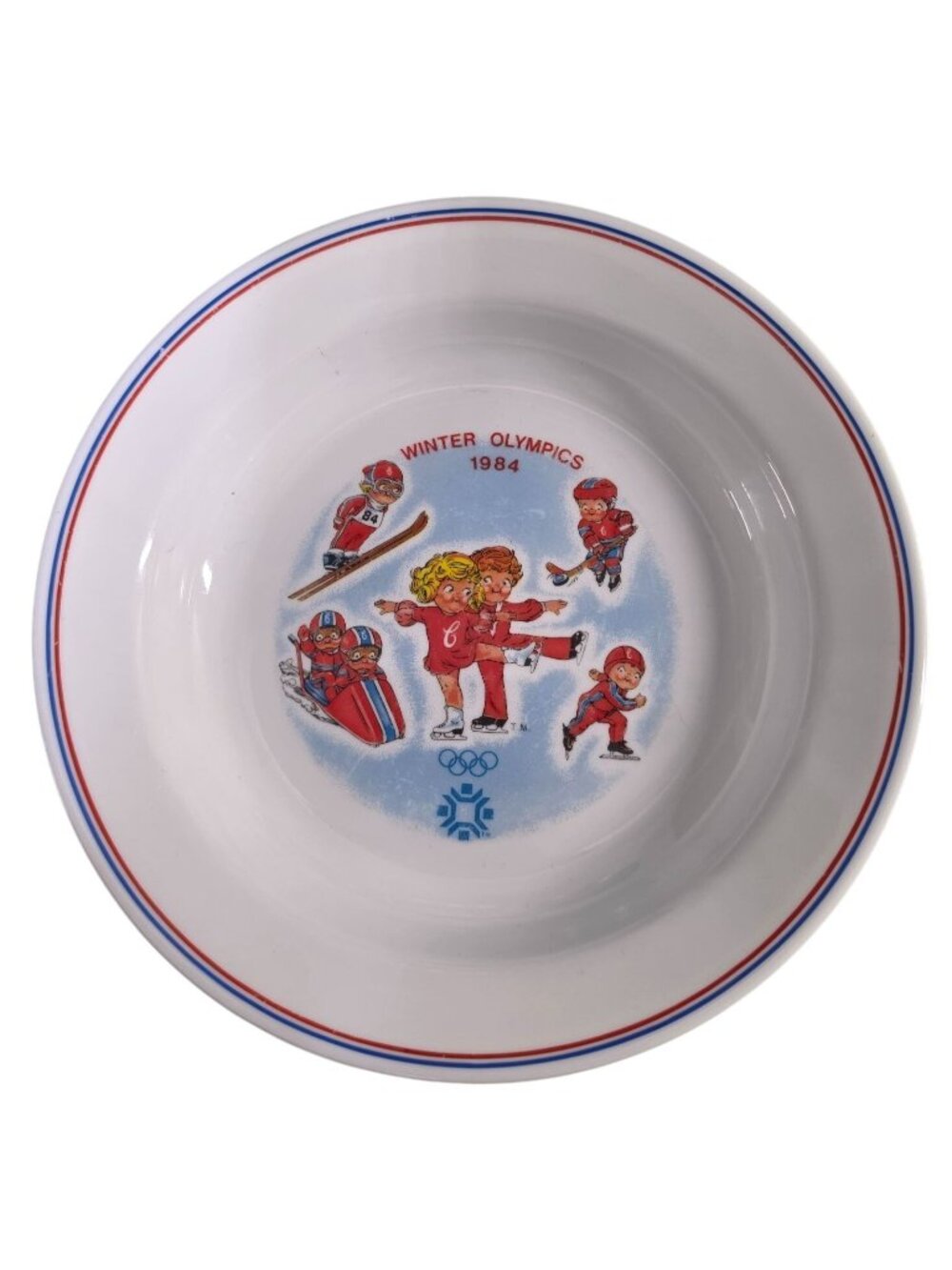 Vintage 1984 Campbell’s Soup Sarajevo Winter Olympics Child Bowl Corelle
